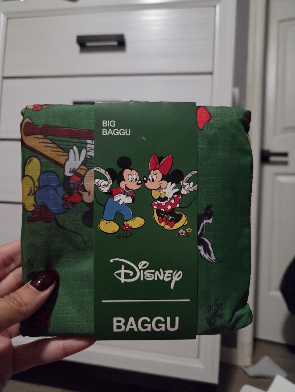 BAGGU Green Disney Mickey & Minnie Reusable Tote